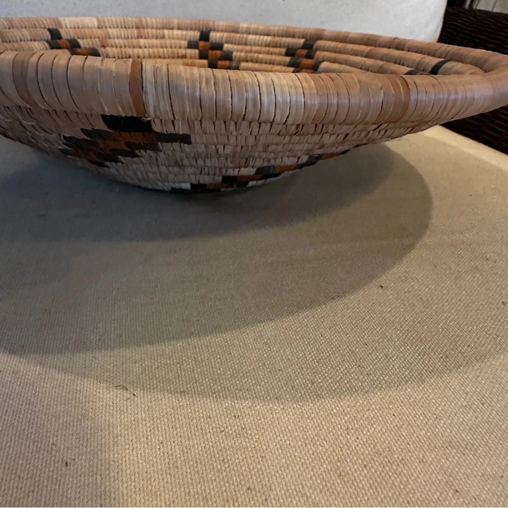 NWT Zambia, Africa Handmade Basket. Made by the Lozi people of southern Africa